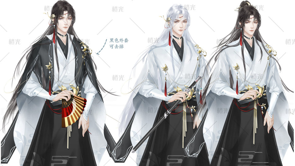 古装男立绘月神详情 橙娘素材铺 橙光|66rpg