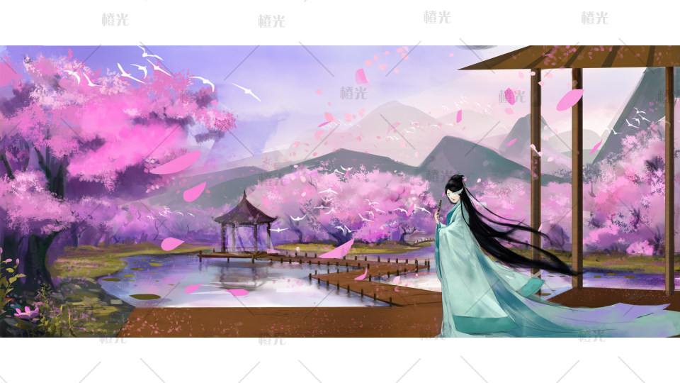 桃花林场景