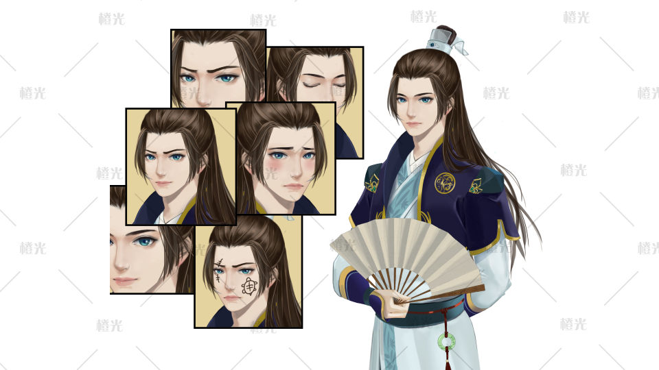 古风执扇公子
