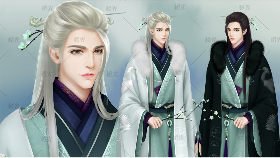 古风男立绘详情 - 素材交易平台 - 橙光|66rpg