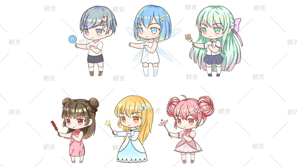 q版卡通女孩