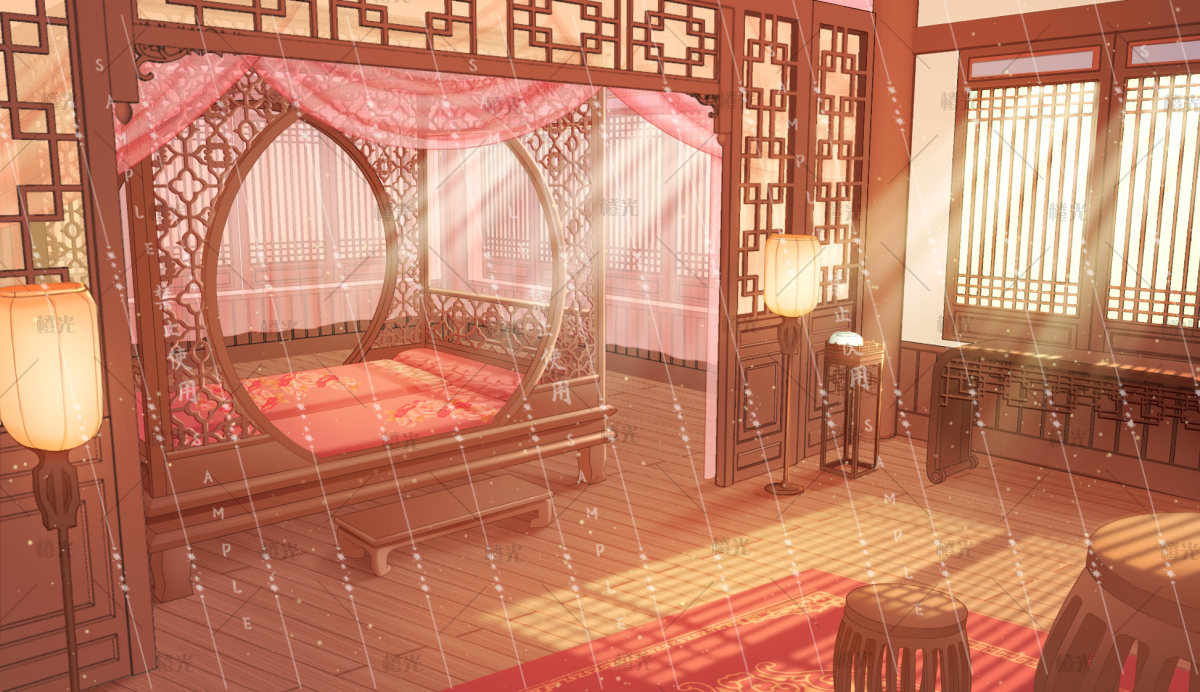 古风女子闺房详情 - 橙娘素材铺 - 橙光|66RPG