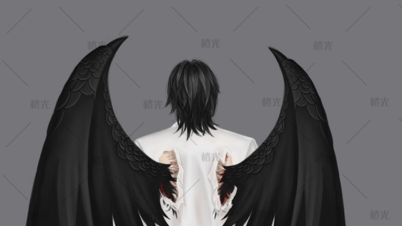 恶魔背影男