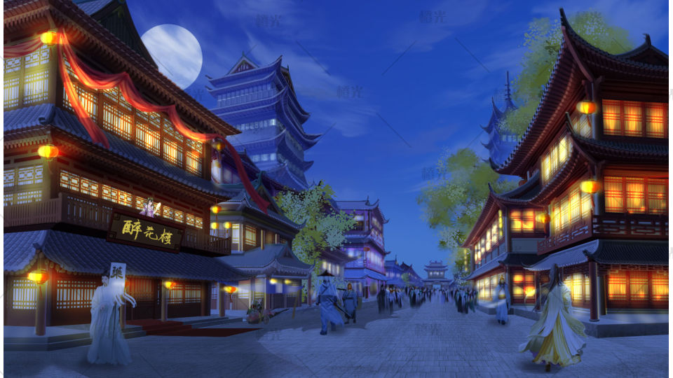 古代街道详情 - 橙娘素材铺 - 橙光|66rpg