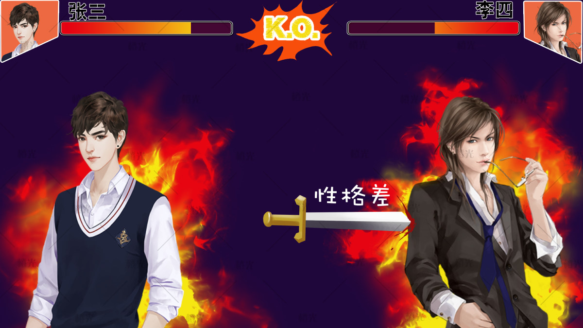 PK血条模板详情 - 橙娘素材铺 - 橙光|66RPG