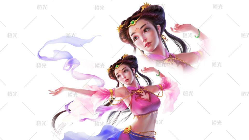        橙光独售,舞姬cg可换背景