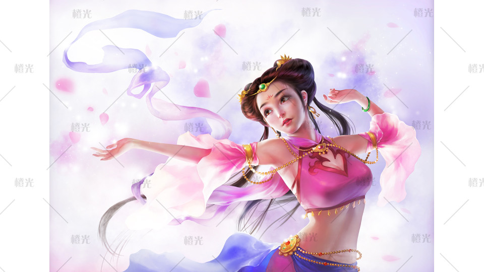        橙光独售,舞姬cg可换背景